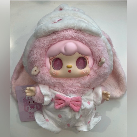 YOOKI 400% Cute Dreams 💯AUTHENTIC Confirmed Bunny w/ sleeping mask 11 inches NWT - Picture 7 of 7